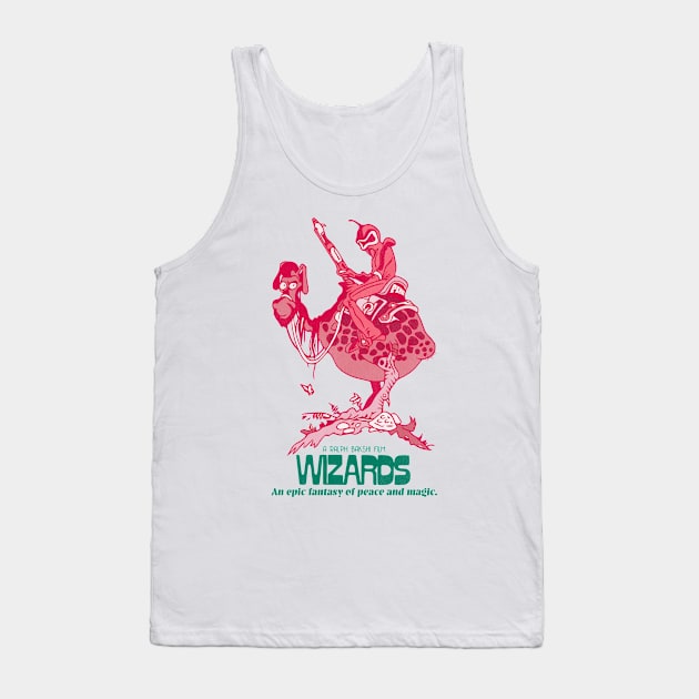 Wizards 70s Animated Sci Fi Cult Film Tank Top by darklordpug